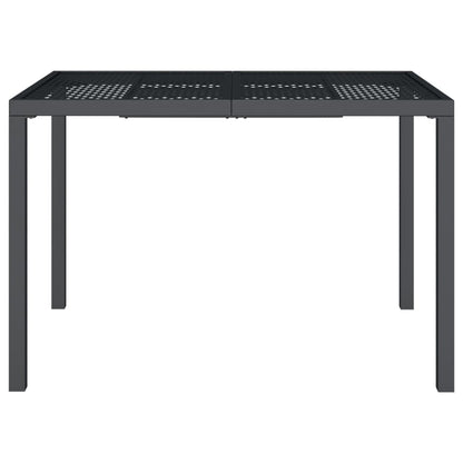 vidaXL Garden Table Anthracite 110x80x72 cm Steel