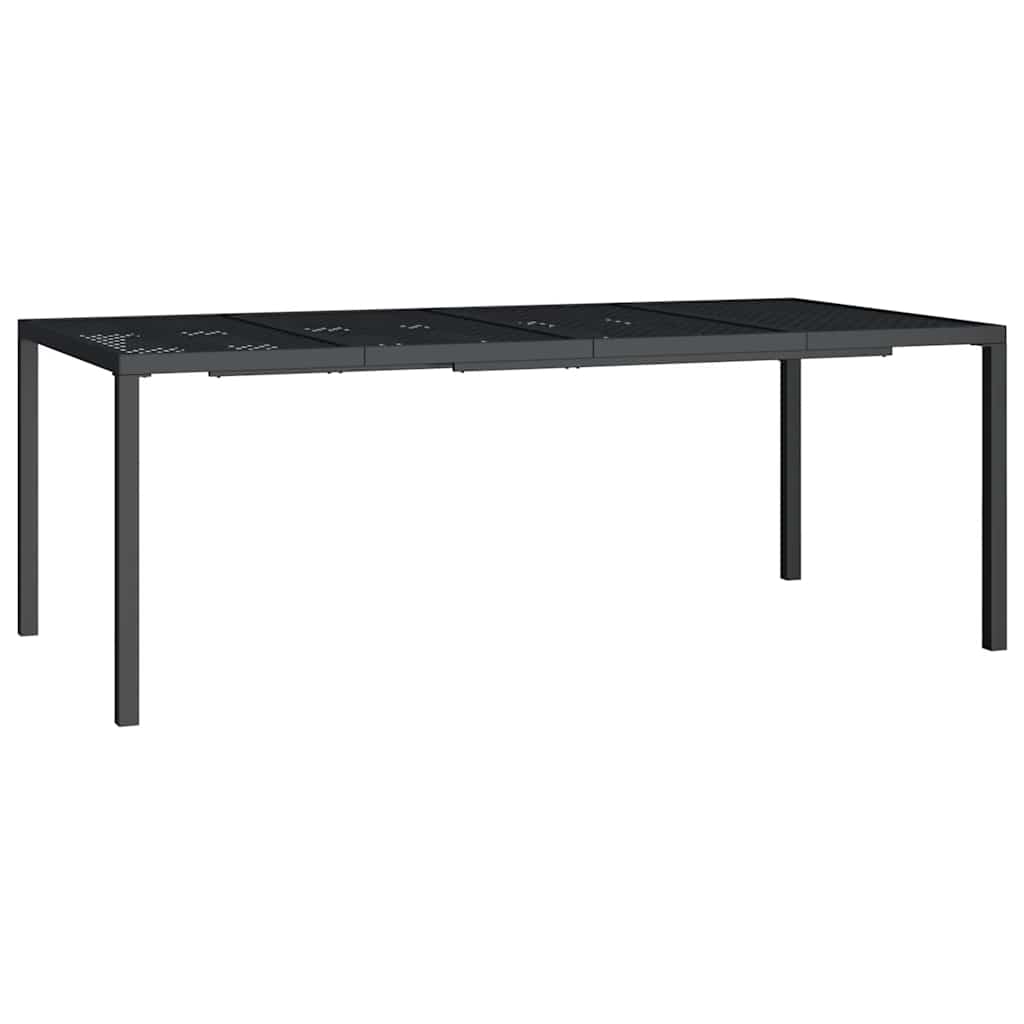 vidaXL Garden Table Anthracite 200x100x72 cm Steel