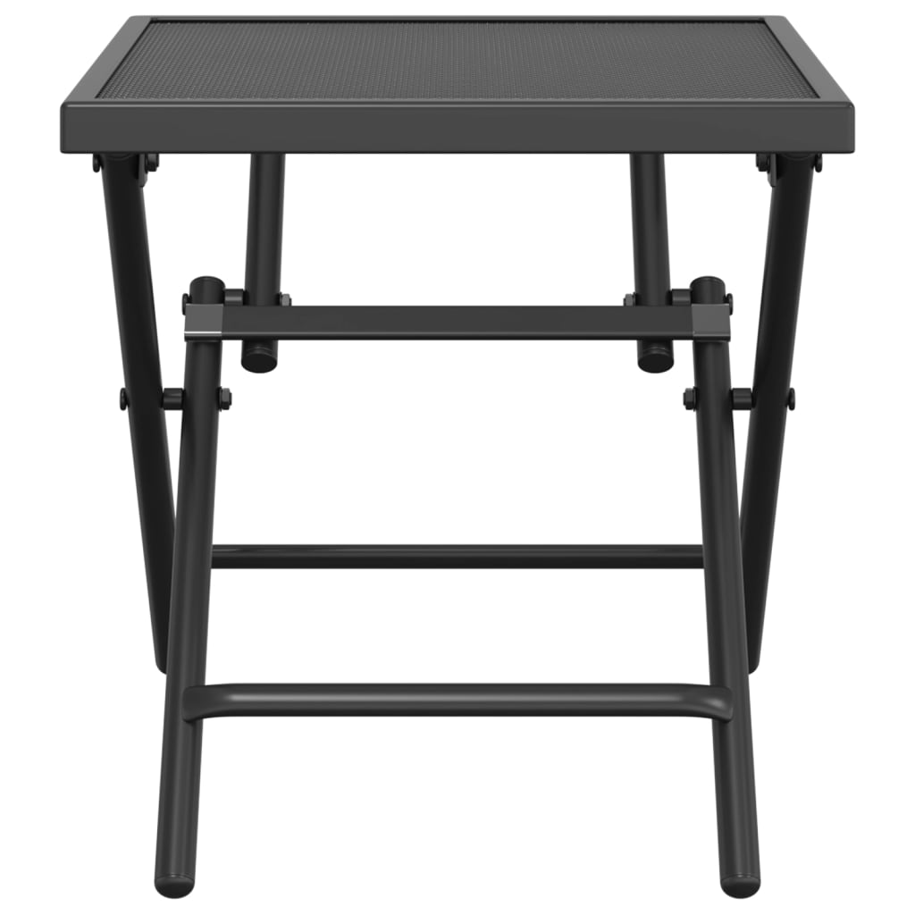 vidaXL Folding Garden Table Anthracite 38x38x38 cm Steel Mesh
