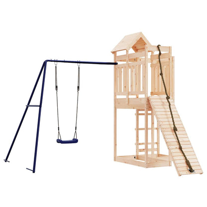 vidaXL Outdoor Playset Solid Wood Pine - Brown - 32990