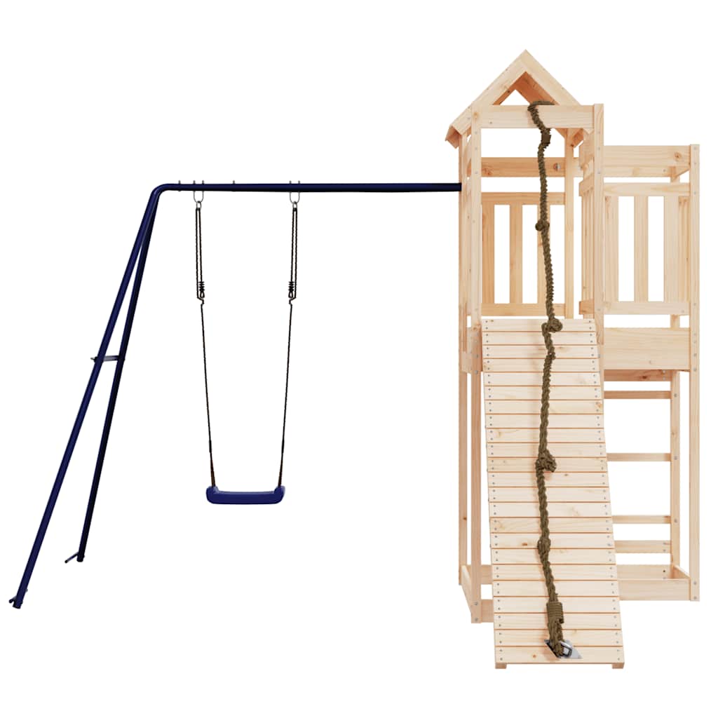 vidaXL Outdoor Playset Solid Wood Pine - Brown - 32990
