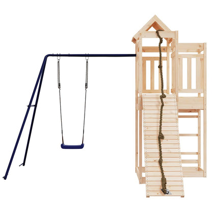 vidaXL Outdoor Playset Solid Wood Pine - Brown - 32990