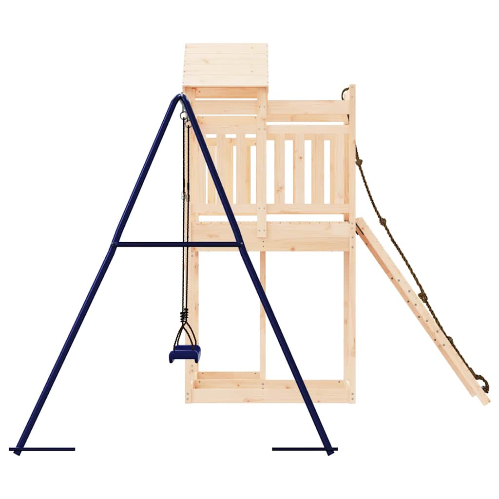 vidaXL Outdoor Playset Solid Wood Pine - Brown - 32990