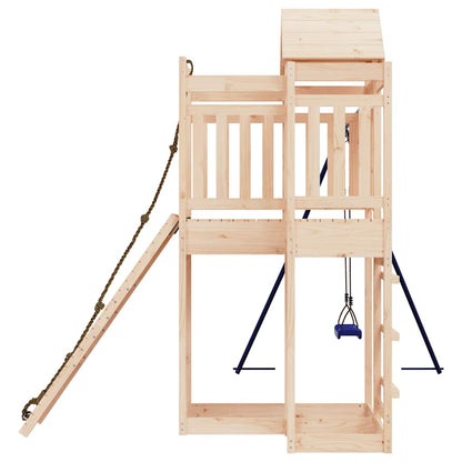 vidaXL Outdoor Playset Solid Wood Pine - Brown - 32990