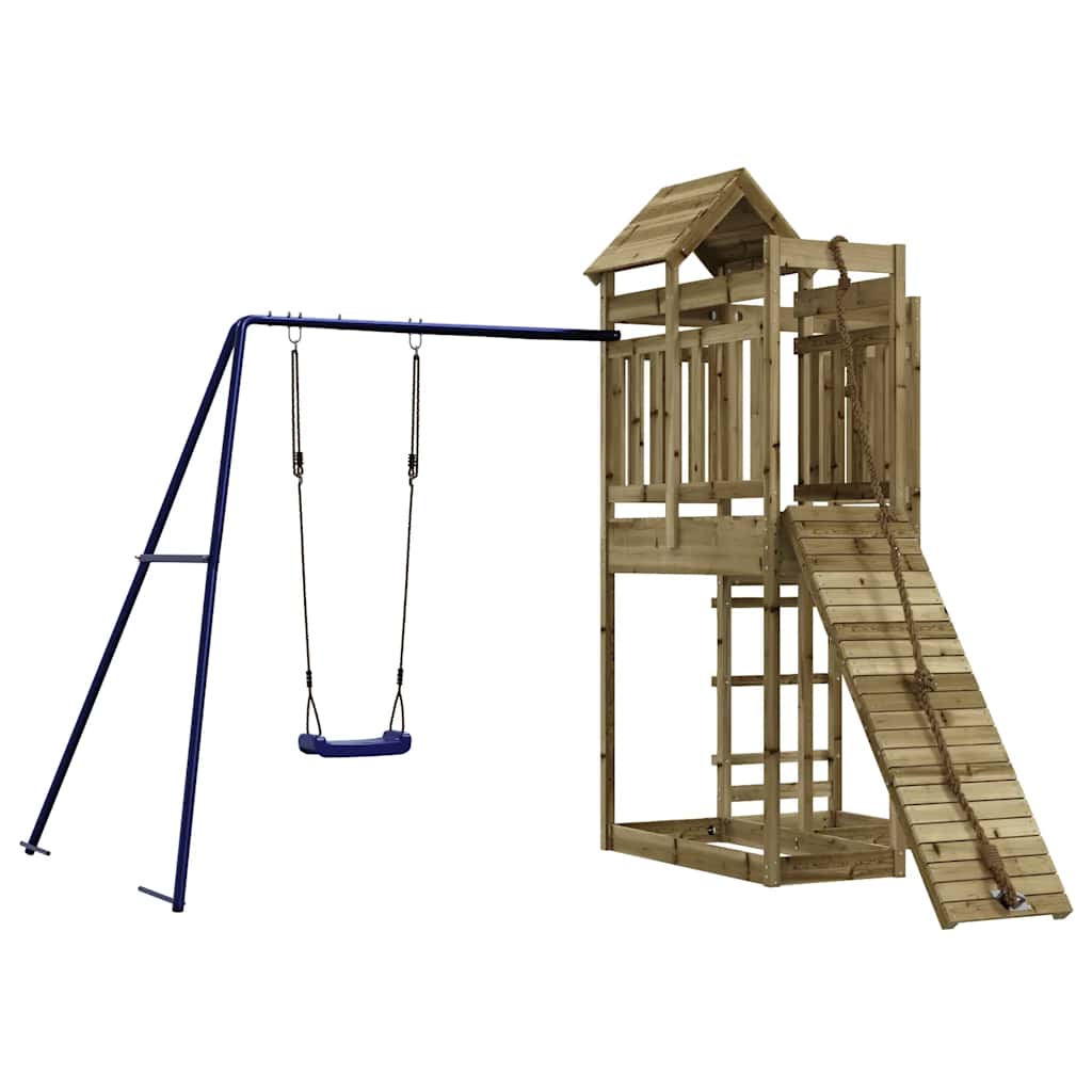 vidaXL Outdoor Playset Impregnated Wood Pine - Brown - 33002
