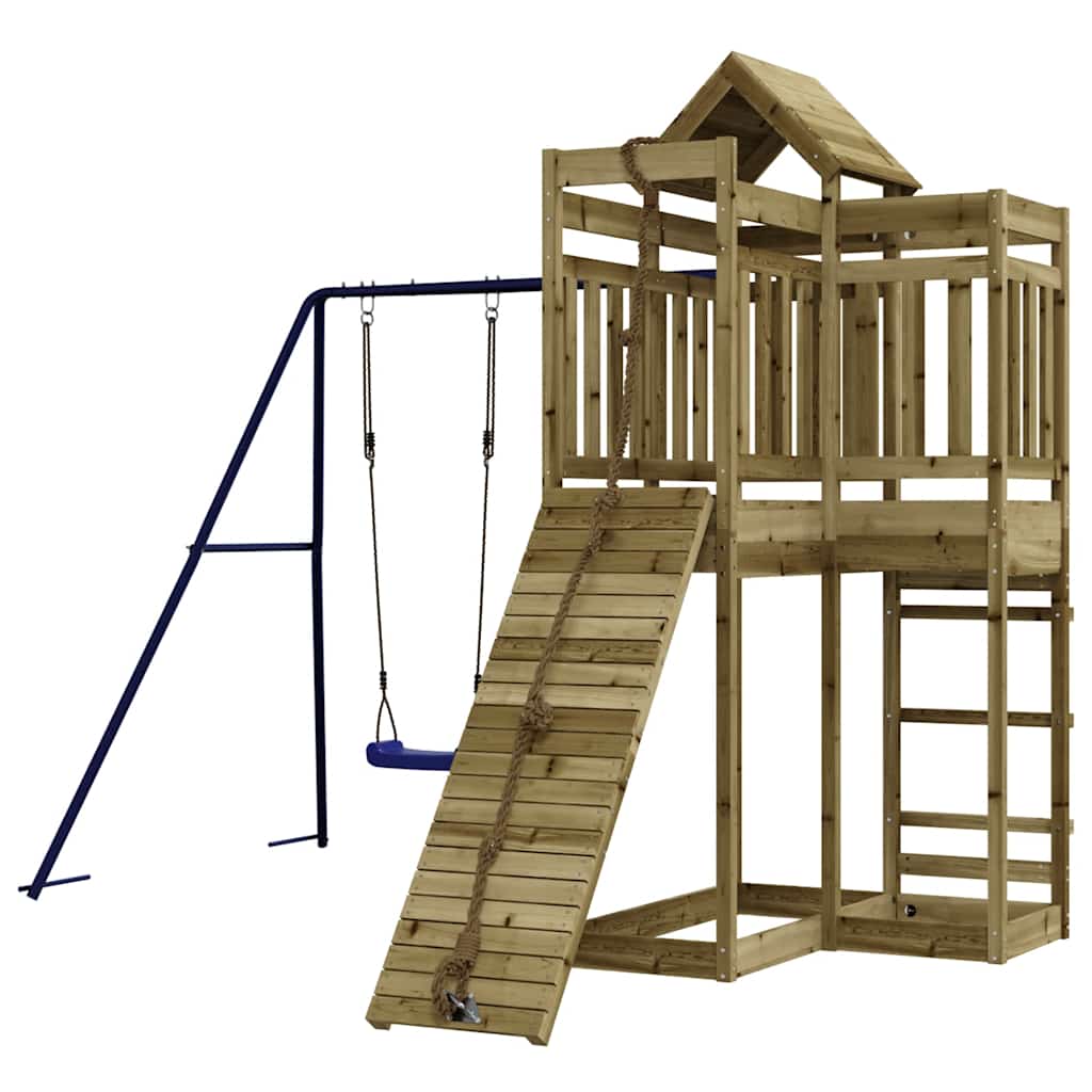 vidaXL Outdoor Playset Impregnated Wood Pine - Brown - 33002