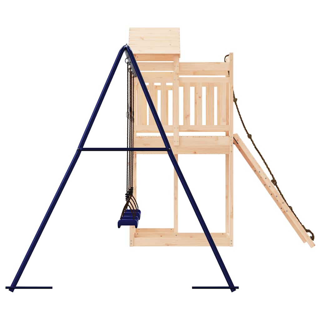 vidaXL Outdoor Playset Solid Wood Pine - Brown - 33004