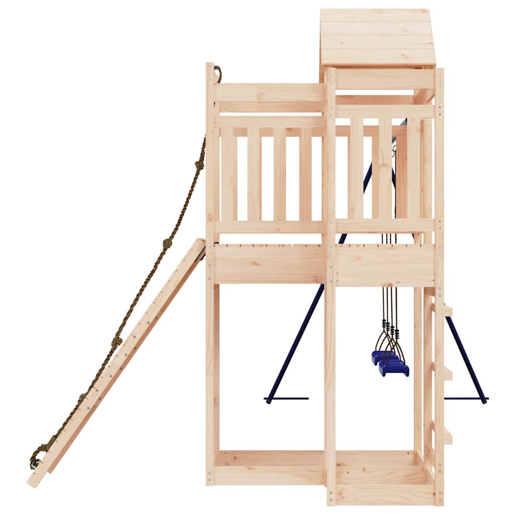 vidaXL Outdoor Playset Solid Wood Pine - Brown - 33004