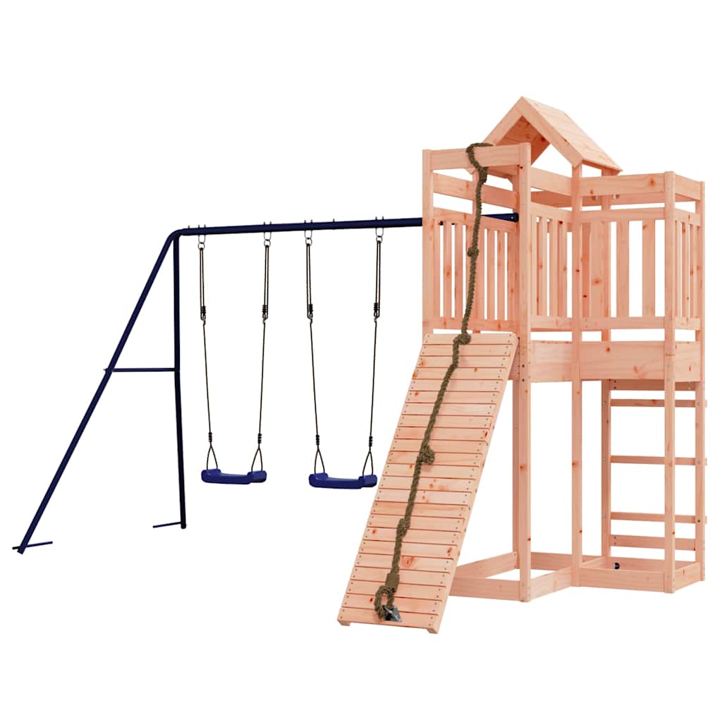 vidaXL Outdoor Playset Solid Wood Douglas - Brown - 33005