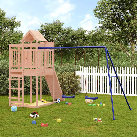 vidaXL Outdoor Playset Solid Wood Douglas - Brown - 33005