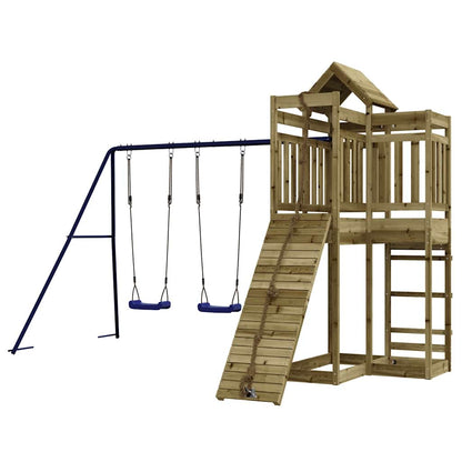 vidaXL Outdoor Playset Impregnated Wood Pine - Brown - 33006