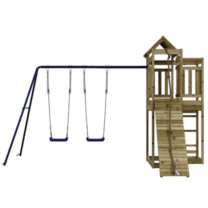 vidaXL Outdoor Playset Impregnated Wood Pine - Brown - 33006