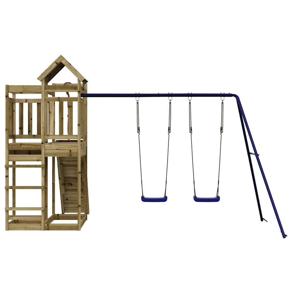 vidaXL Outdoor Playset Impregnated Wood Pine - Brown - 33006