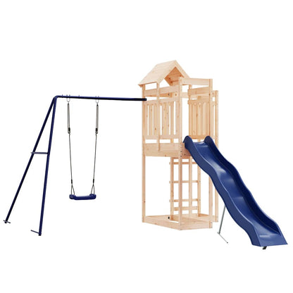 vidaXL Outdoor Playset Solid Wood Pine - Brown - 33011