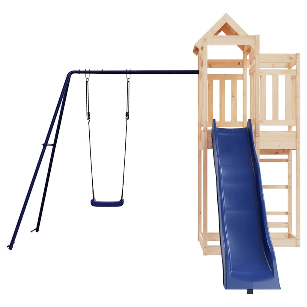 vidaXL Outdoor Playset Solid Wood Pine - Brown - 33011
