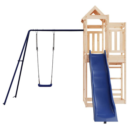 vidaXL Outdoor Playset Solid Wood Pine - Brown - 33011