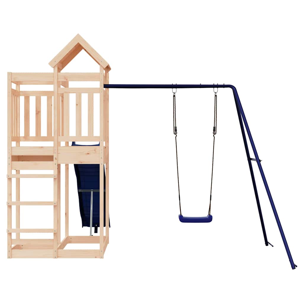 vidaXL Outdoor Playset Solid Wood Pine - Brown - 33011