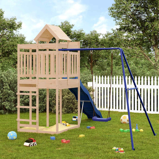 vidaXL Outdoor Playset Solid Wood Pine - Brown - 33011