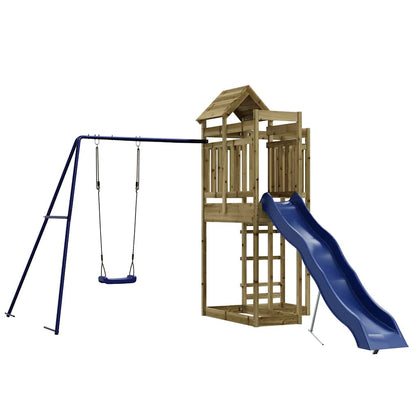 vidaXL Outdoor Playset Impregnated Wood Pine - Brown - 33022