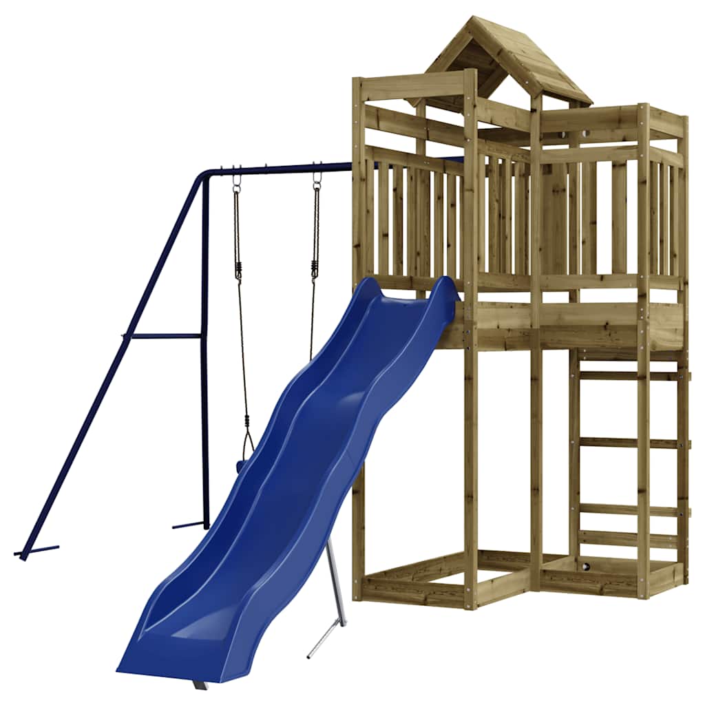 vidaXL Outdoor Playset Impregnated Wood Pine - Brown - 33022
