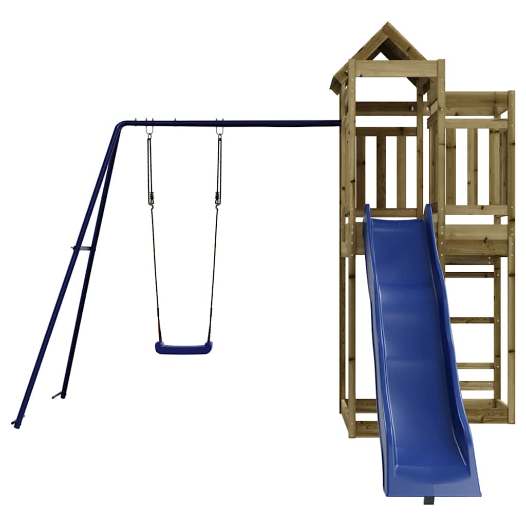 vidaXL Outdoor Playset Impregnated Wood Pine - Brown - 33022