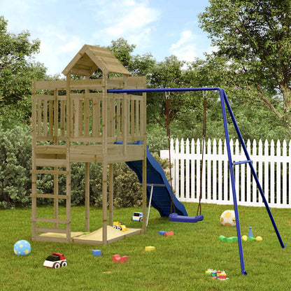 vidaXL Outdoor Playset Impregnated Wood Pine - Brown - 33022