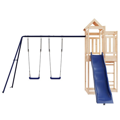 vidaXL Outdoor Playset Solid Wood Pine - Brown - 33023