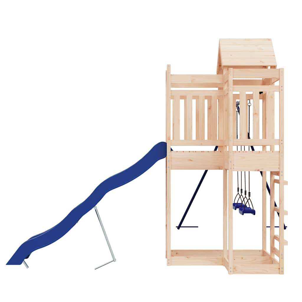 vidaXL Outdoor Playset Solid Wood Pine - Brown - 33023