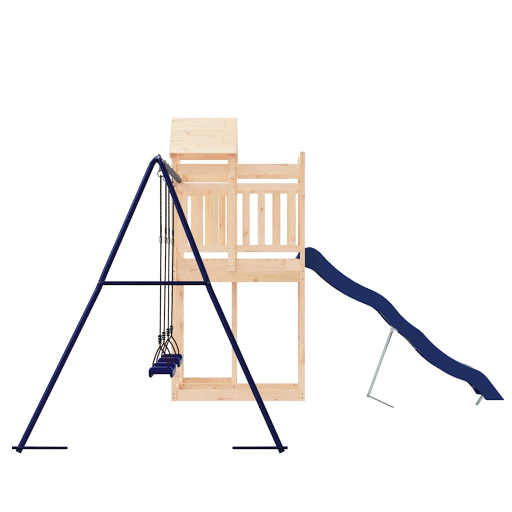 vidaXL Outdoor Playset Solid Wood Pine - Brown - 33023