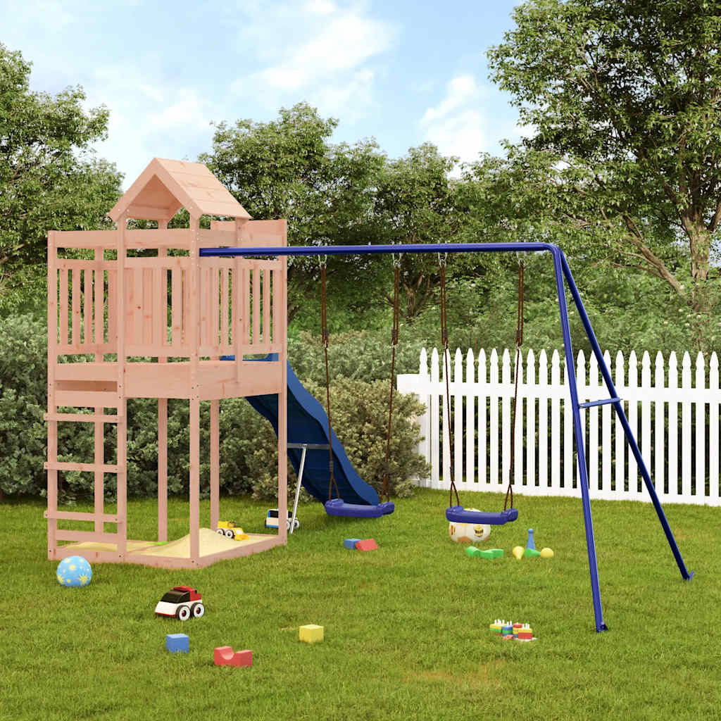 vidaXL Outdoor Playset Solid Wood Douglas - Brown - 33034