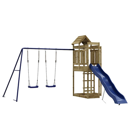 vidaXL Outdoor Playset Impregnated Wood Pine - Brown - 33035