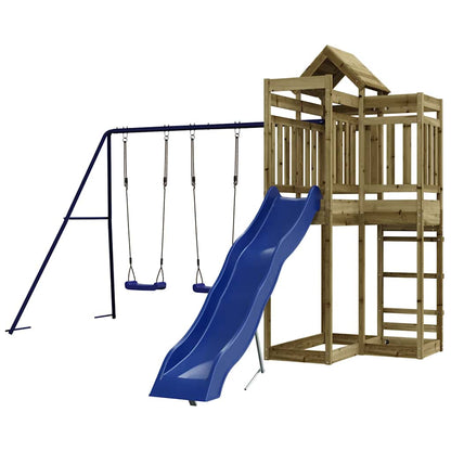 vidaXL Outdoor Playset Impregnated Wood Pine - Brown - 33035