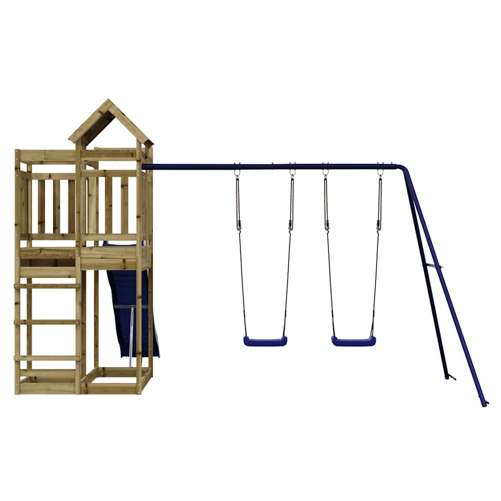 vidaXL Outdoor Playset Impregnated Wood Pine - Brown - 33035