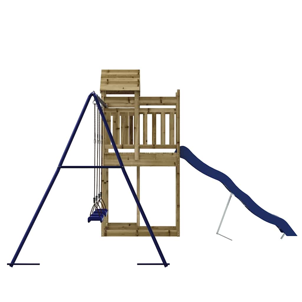 vidaXL Outdoor Playset Impregnated Wood Pine - Brown - 33035