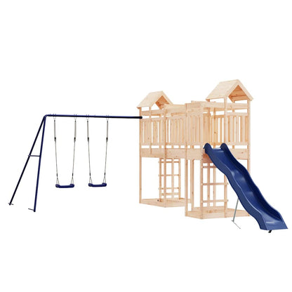vidaXL Outdoor Playset Solid Wood Pine - Brown - 33038