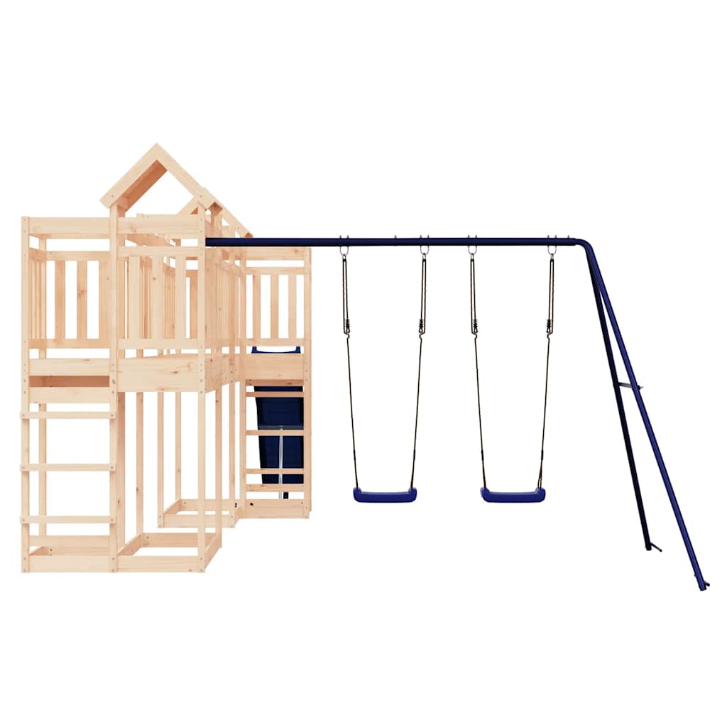 vidaXL Outdoor Playset Solid Wood Pine - Brown - 33038