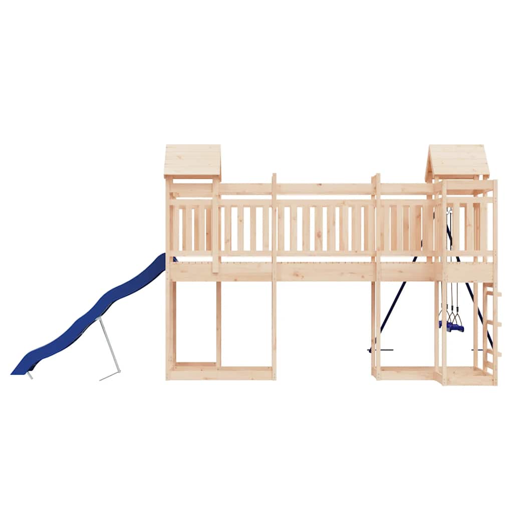 vidaXL Outdoor Playset Solid Wood Pine - Brown - 33038