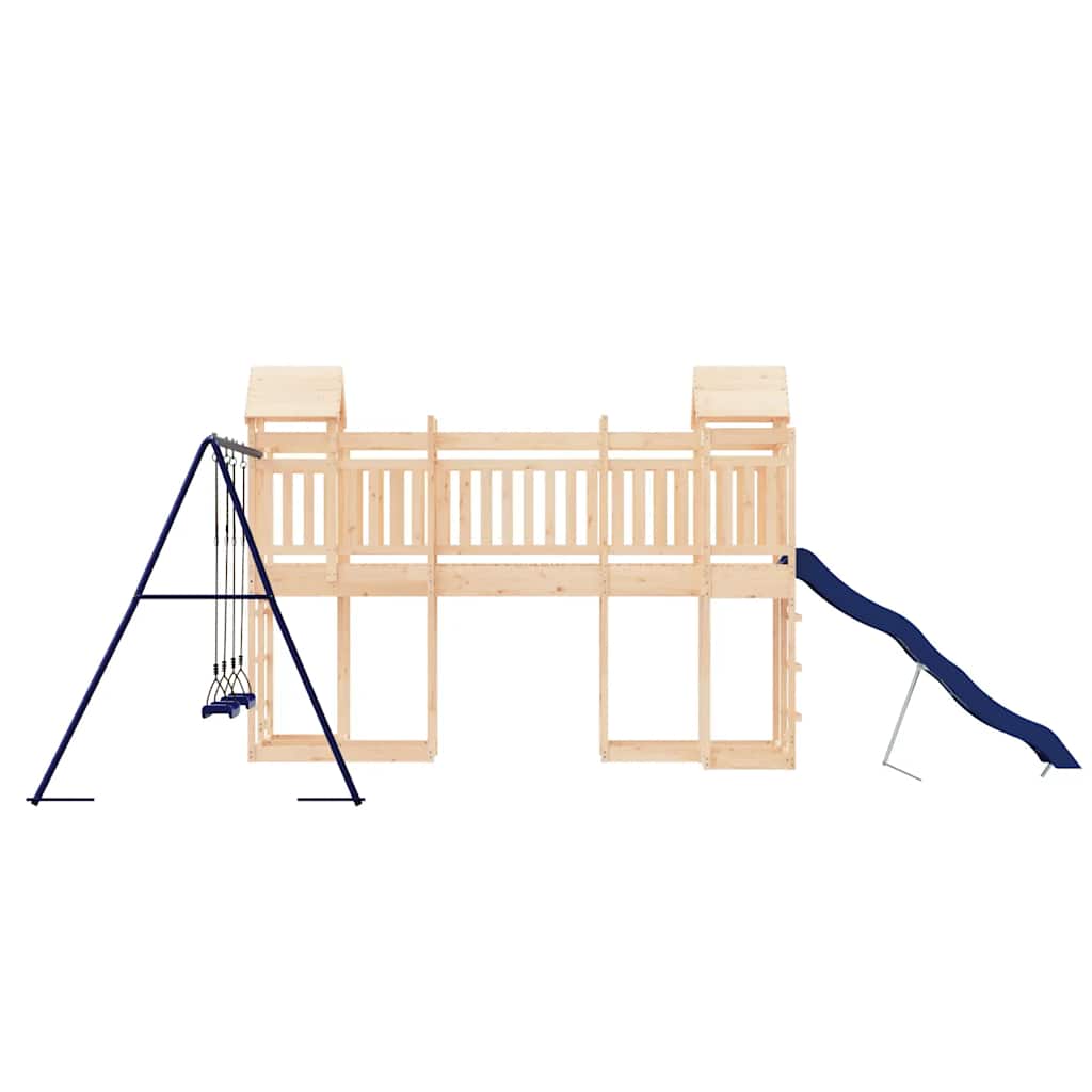 vidaXL Outdoor Playset Solid Wood Pine - Brown - 33038