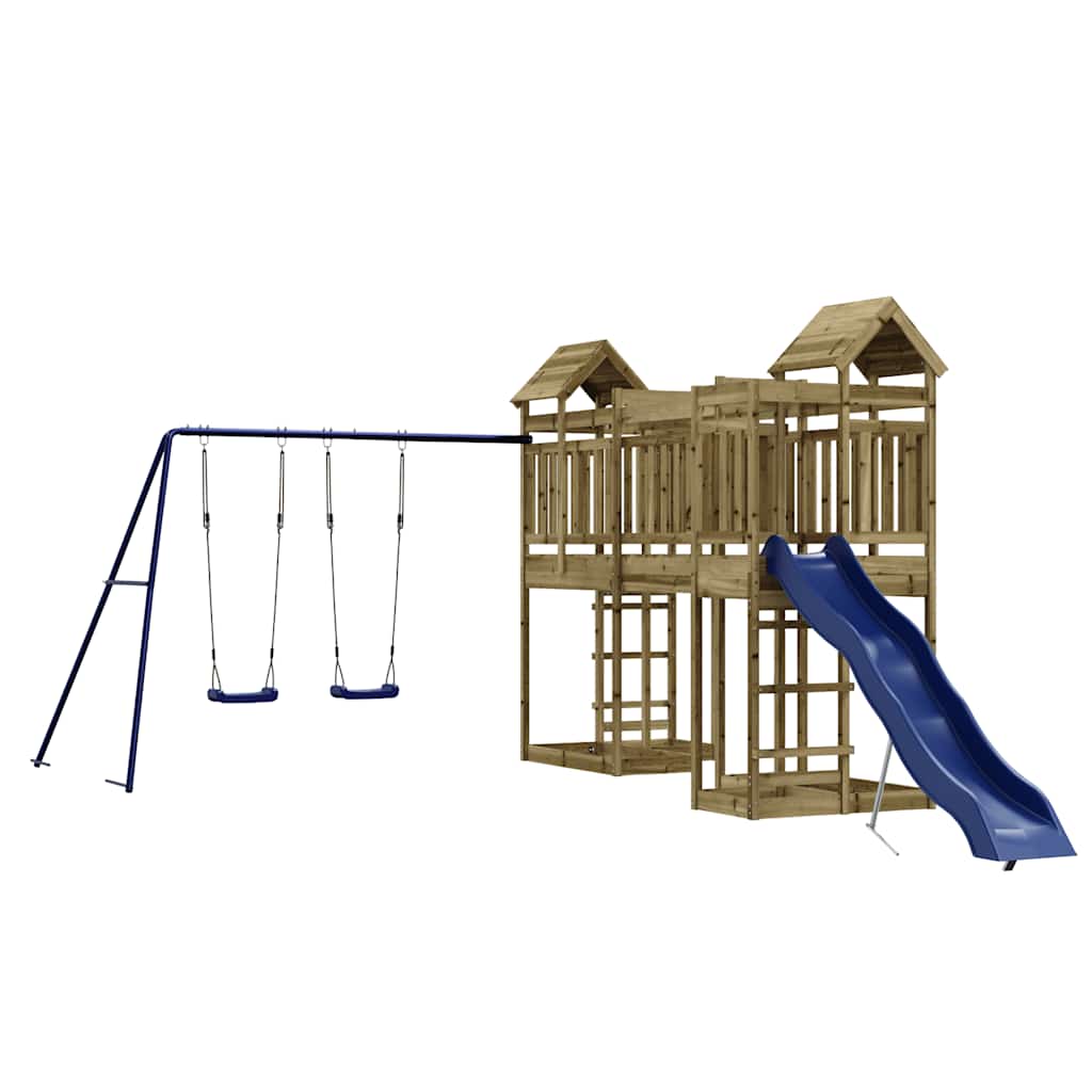 vidaXL Outdoor Playset Impregnated Wood Pine - Brown - 33052