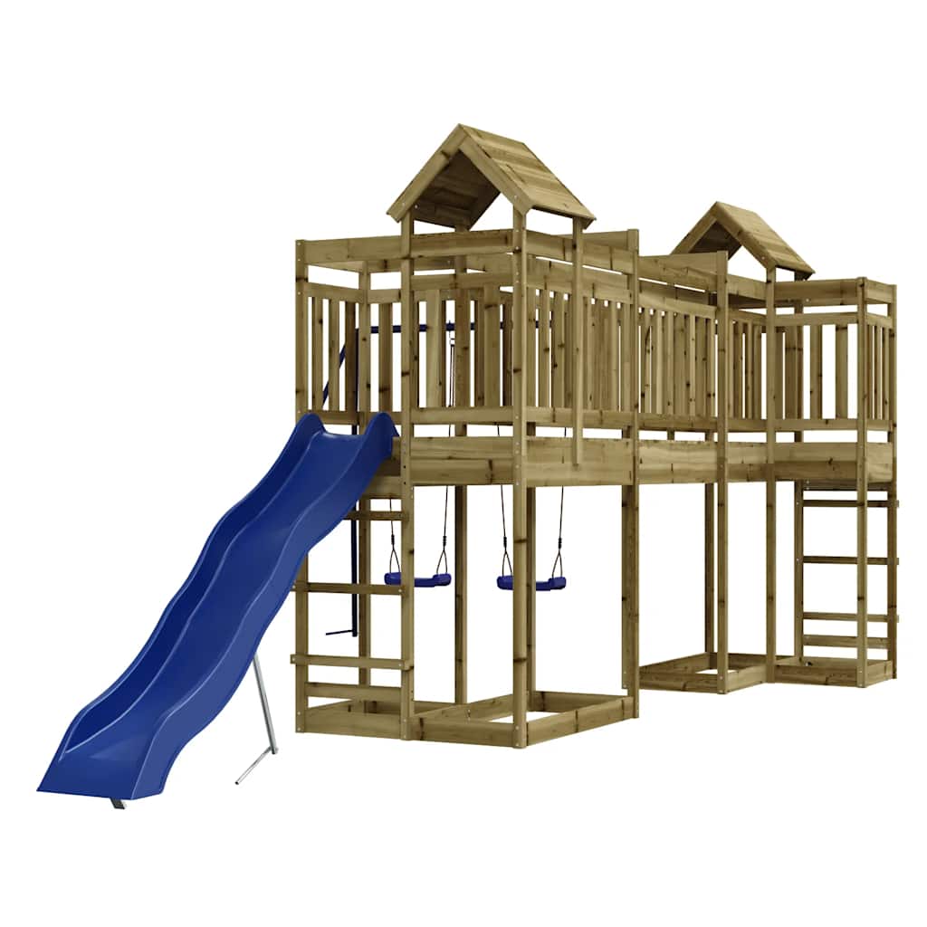 vidaXL Outdoor Playset Impregnated Wood Pine - Brown - 33052