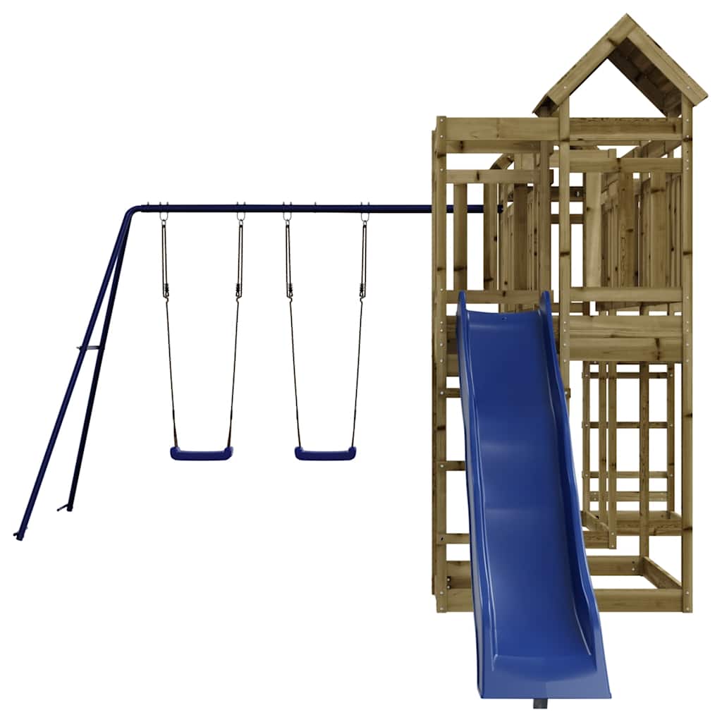 vidaXL Outdoor Playset Impregnated Wood Pine - Brown - 33052