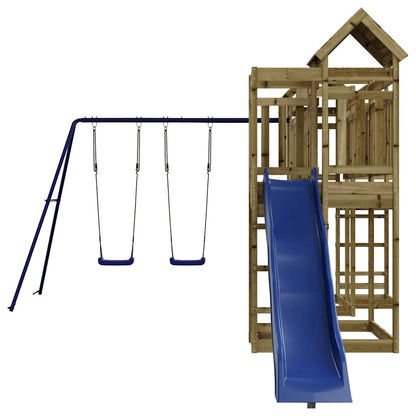 vidaXL Outdoor Playset Impregnated Wood Pine - Brown - 33052