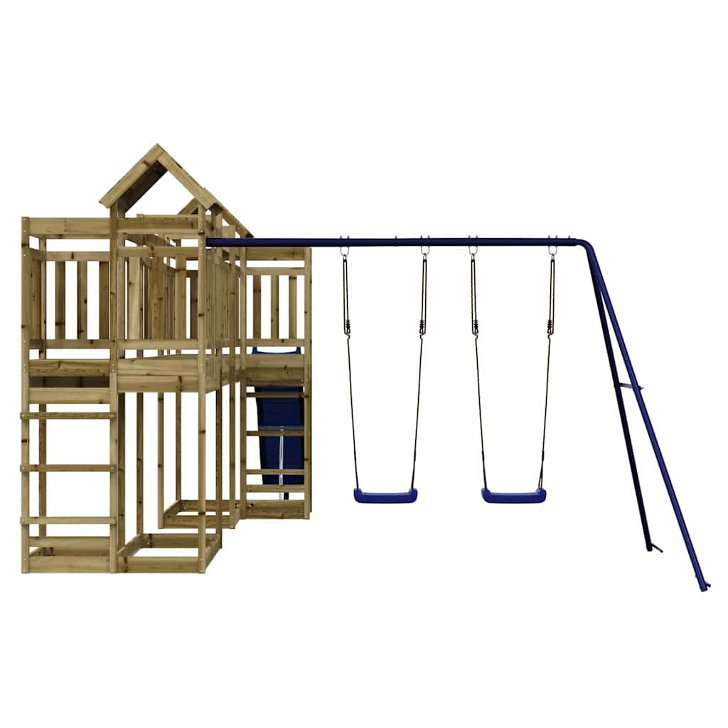 vidaXL Outdoor Playset Impregnated Wood Pine - Brown - 33052