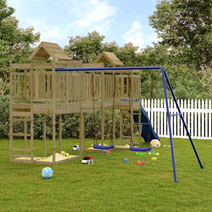 vidaXL Outdoor Playset Impregnated Wood Pine - Brown - 33052