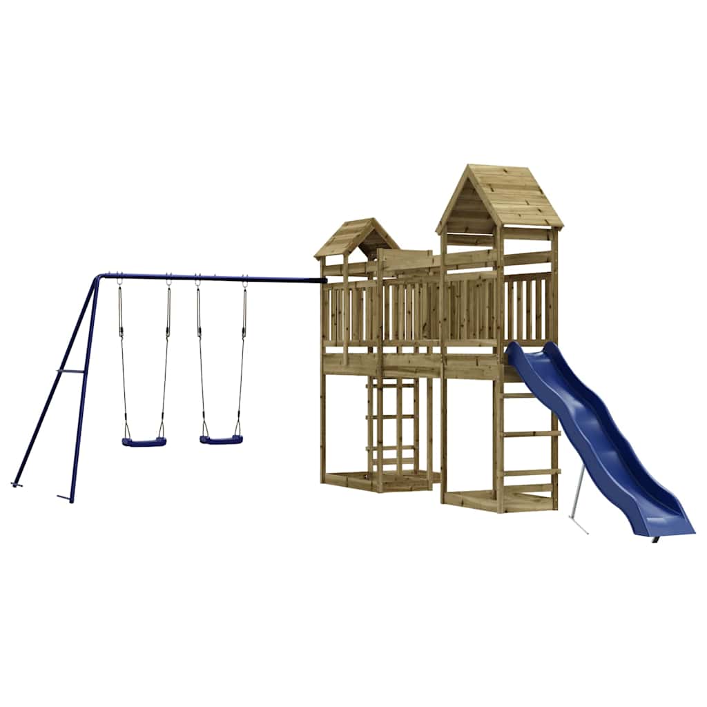 vidaXL Outdoor Playset Impregnated Wood Pine - Brown - 33057
