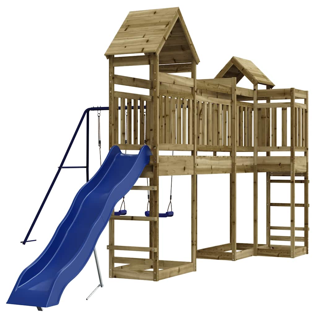 vidaXL Outdoor Playset Impregnated Wood Pine - Brown - 33057