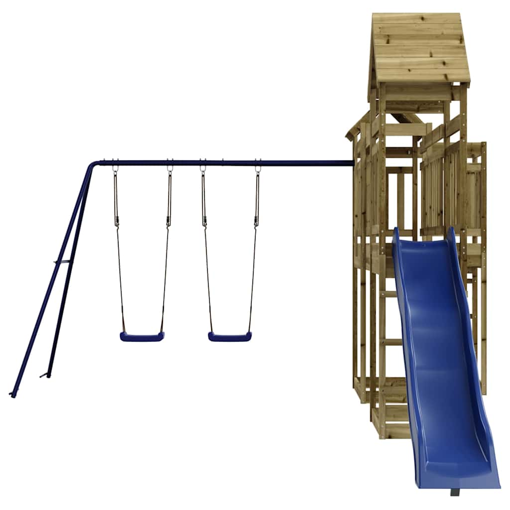 vidaXL Outdoor Playset Impregnated Wood Pine - Brown - 33057