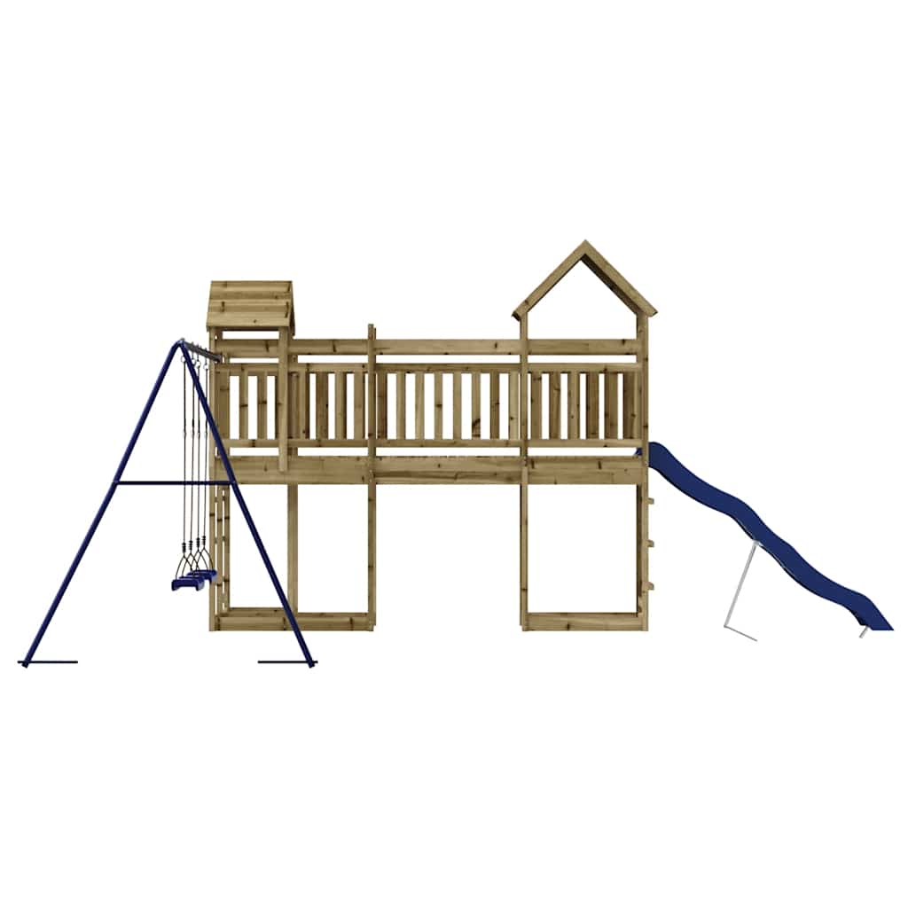 vidaXL Outdoor Playset Impregnated Wood Pine - Brown - 33057
