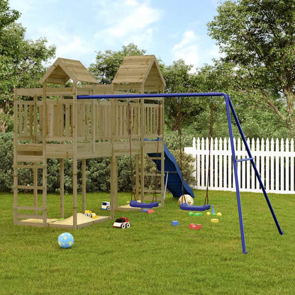 vidaXL Outdoor Playset Impregnated Wood Pine - Brown - 33057