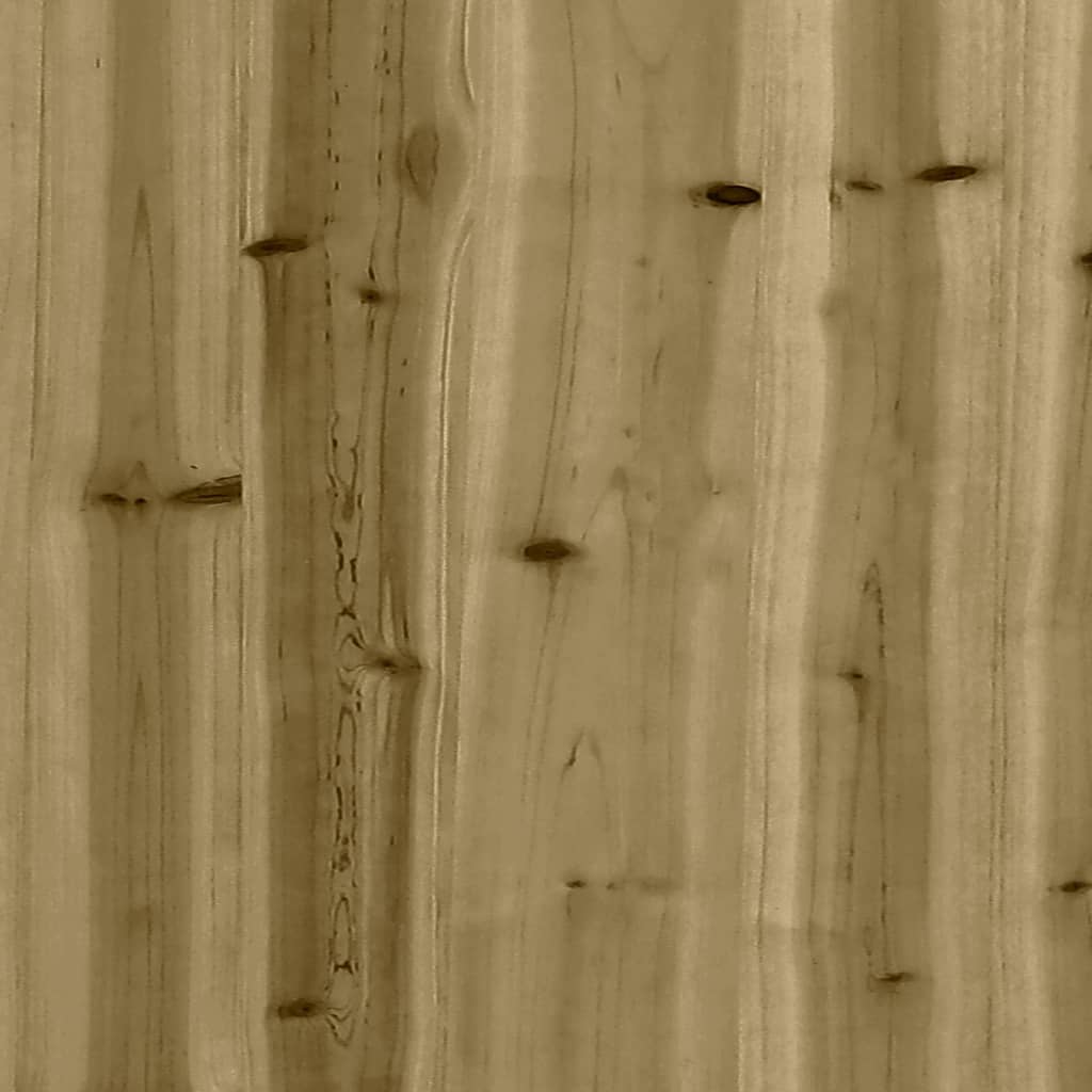 vidaXL Playhouse with Climbing Wall Impregnated Wood Pine - Brown - 33058